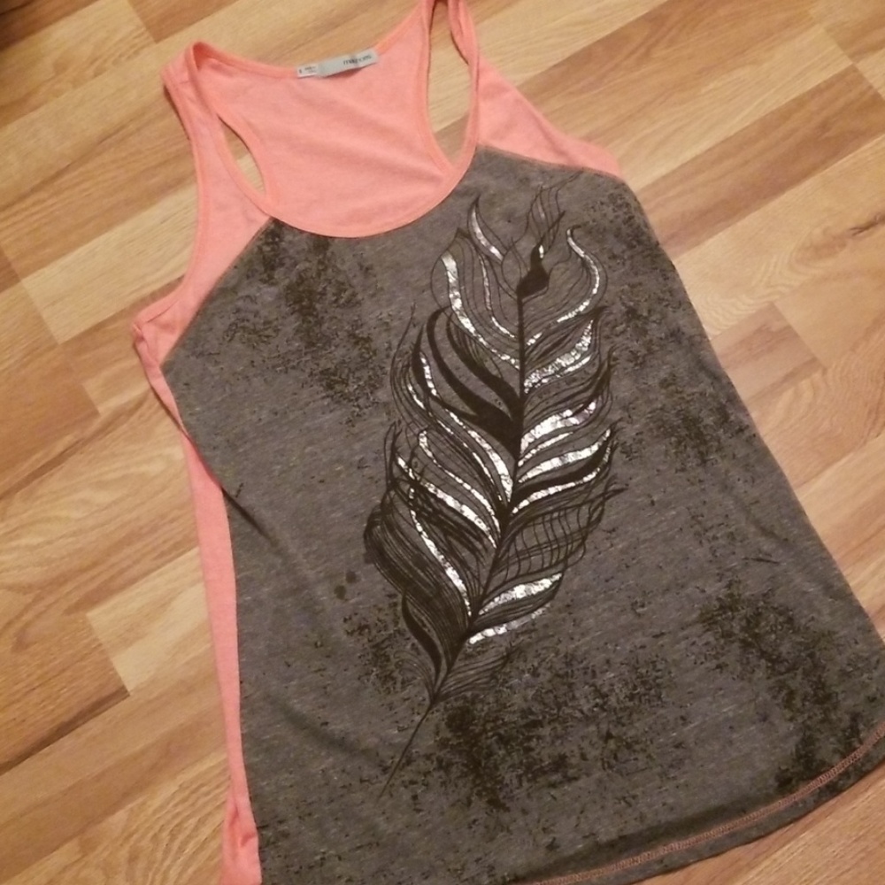 Maurices coral/gray tank